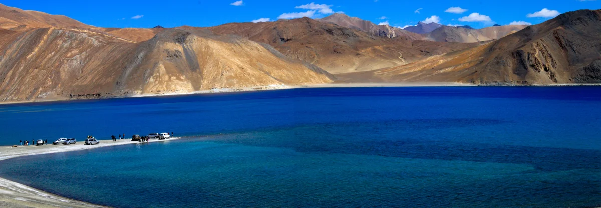 Pangong Lake and the mountains of Ladakh